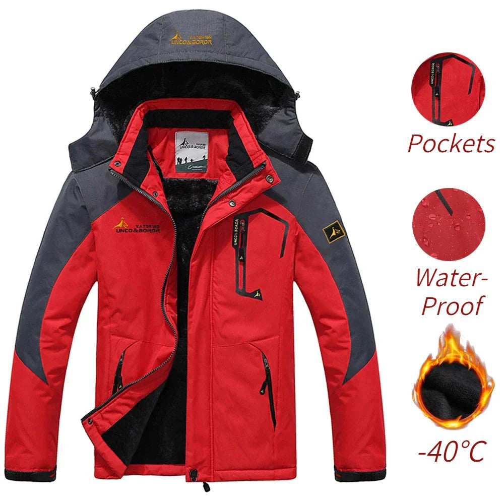 Wolff Men's Winter Jacket | Windproof, Water-Repellent, Ski Jacket 2