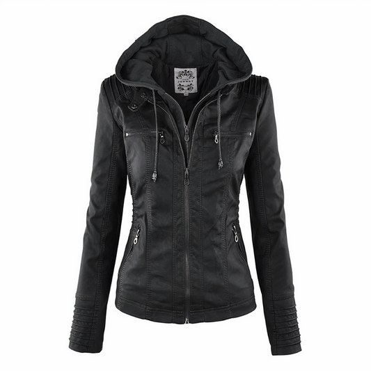 Wolff Women's Leather Jacket | PU Leather, Thermal Lining, Elegant 1