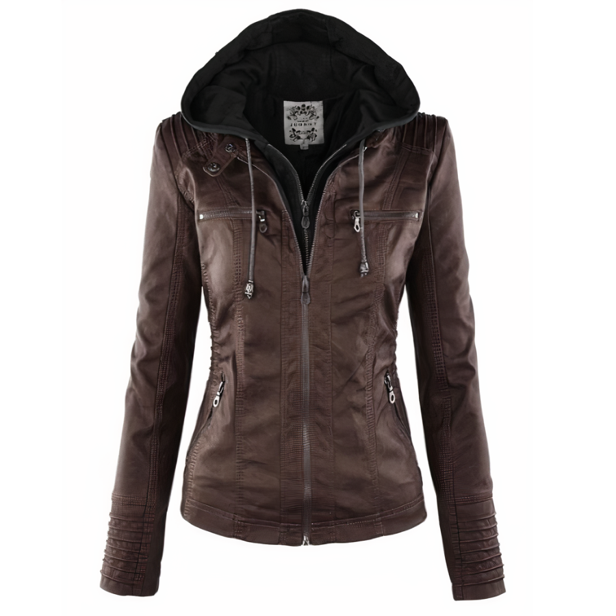 Wolff Women's Leather Jacket | PU Leather, Thermal Lining, Elegant 2