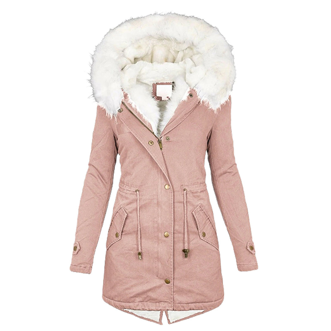 Wolff Women's Winter Coat | Fleece Lining, Windproof, Long Cut 4