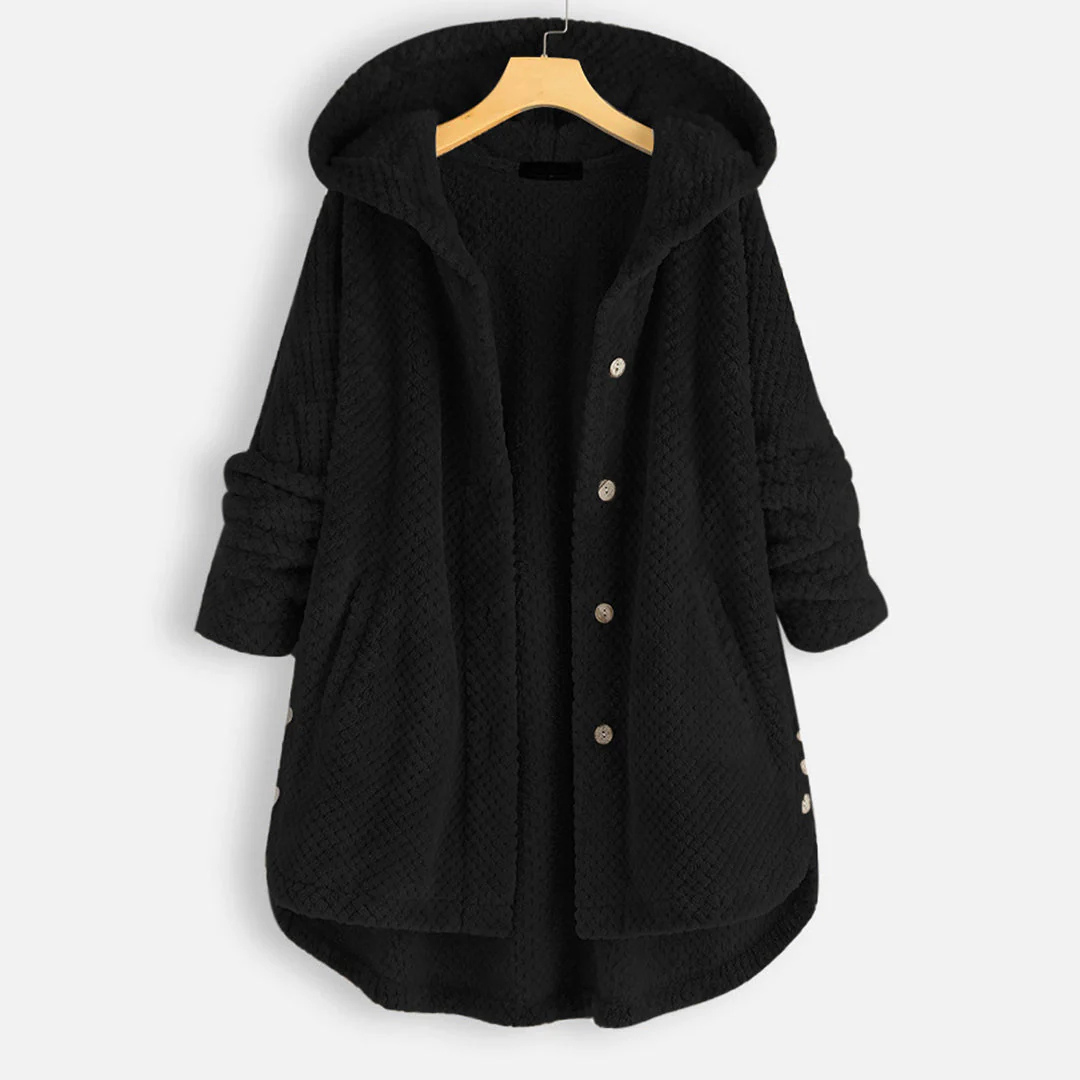 Women's Hooded Button-Down Jacket | Warm 1