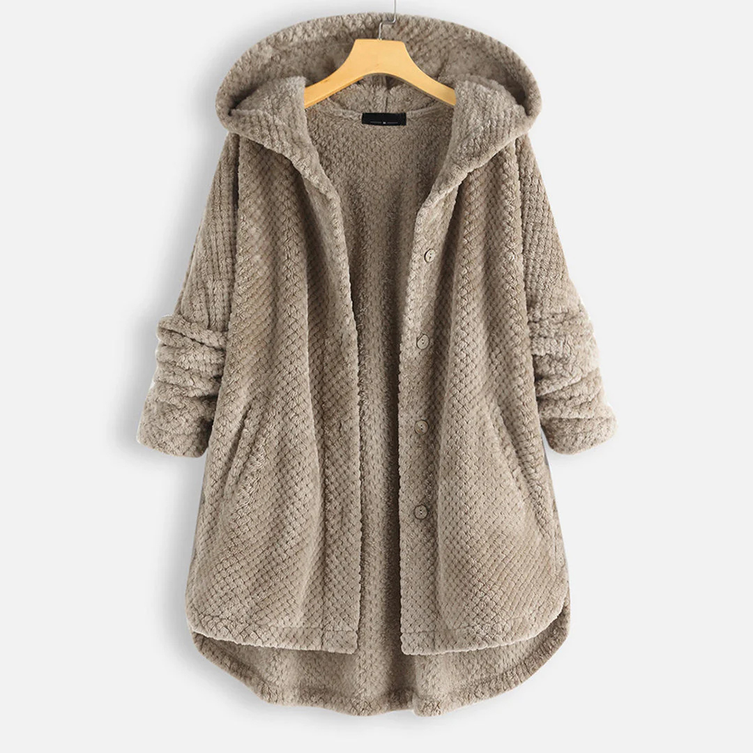 Women's Hooded Button-Down Jacket | Warm 2