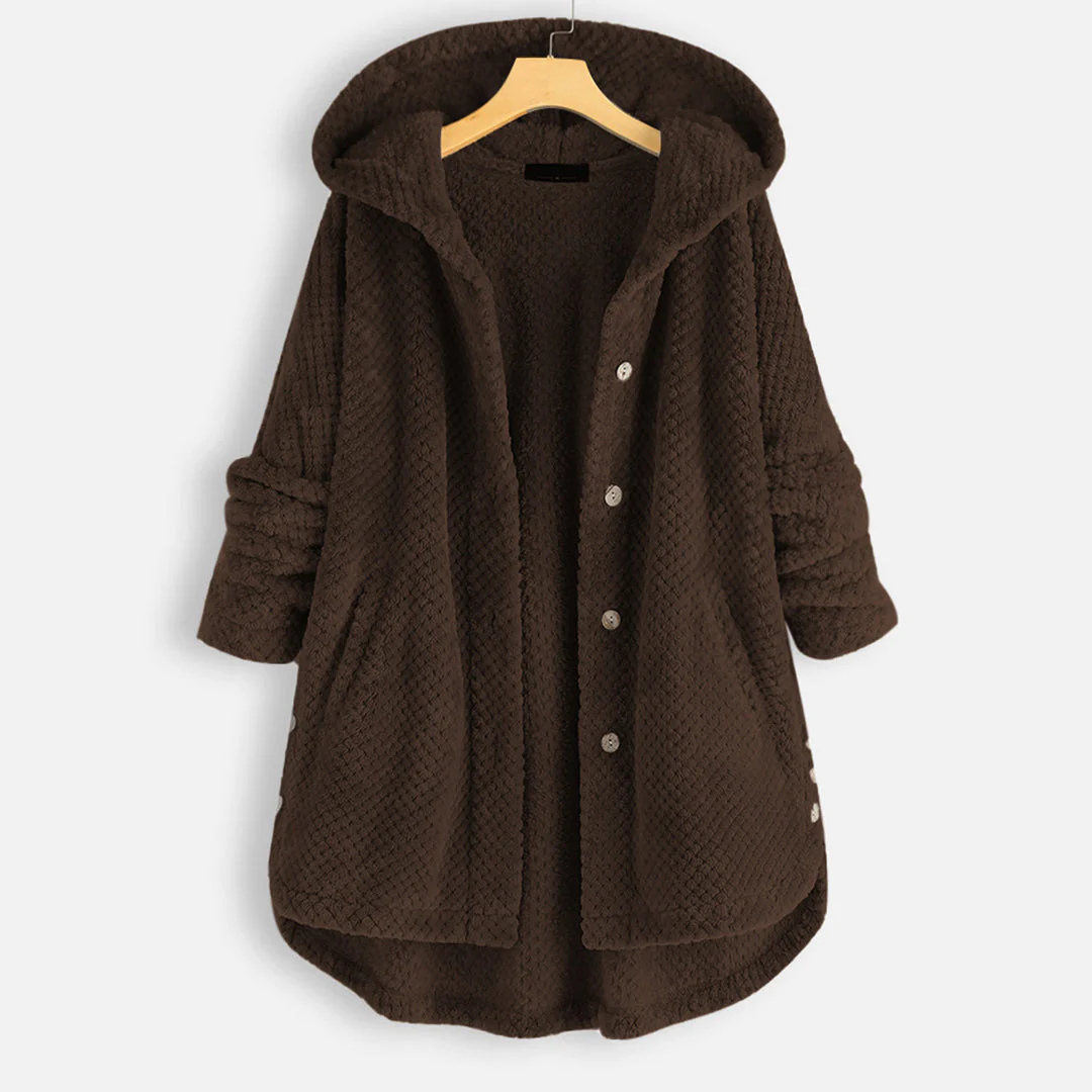 Women's Hooded Button-Down Jacket | Warm 3