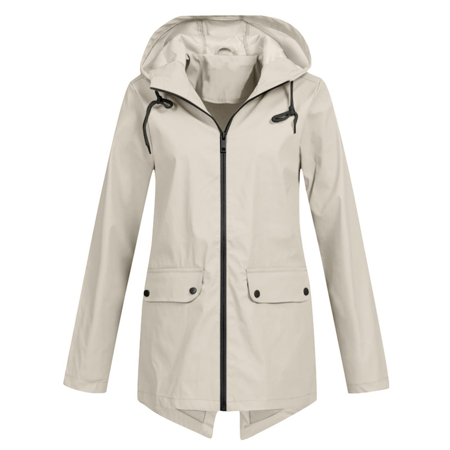 Women's Hooded Rain Jacket – Waterproof & Modern 0