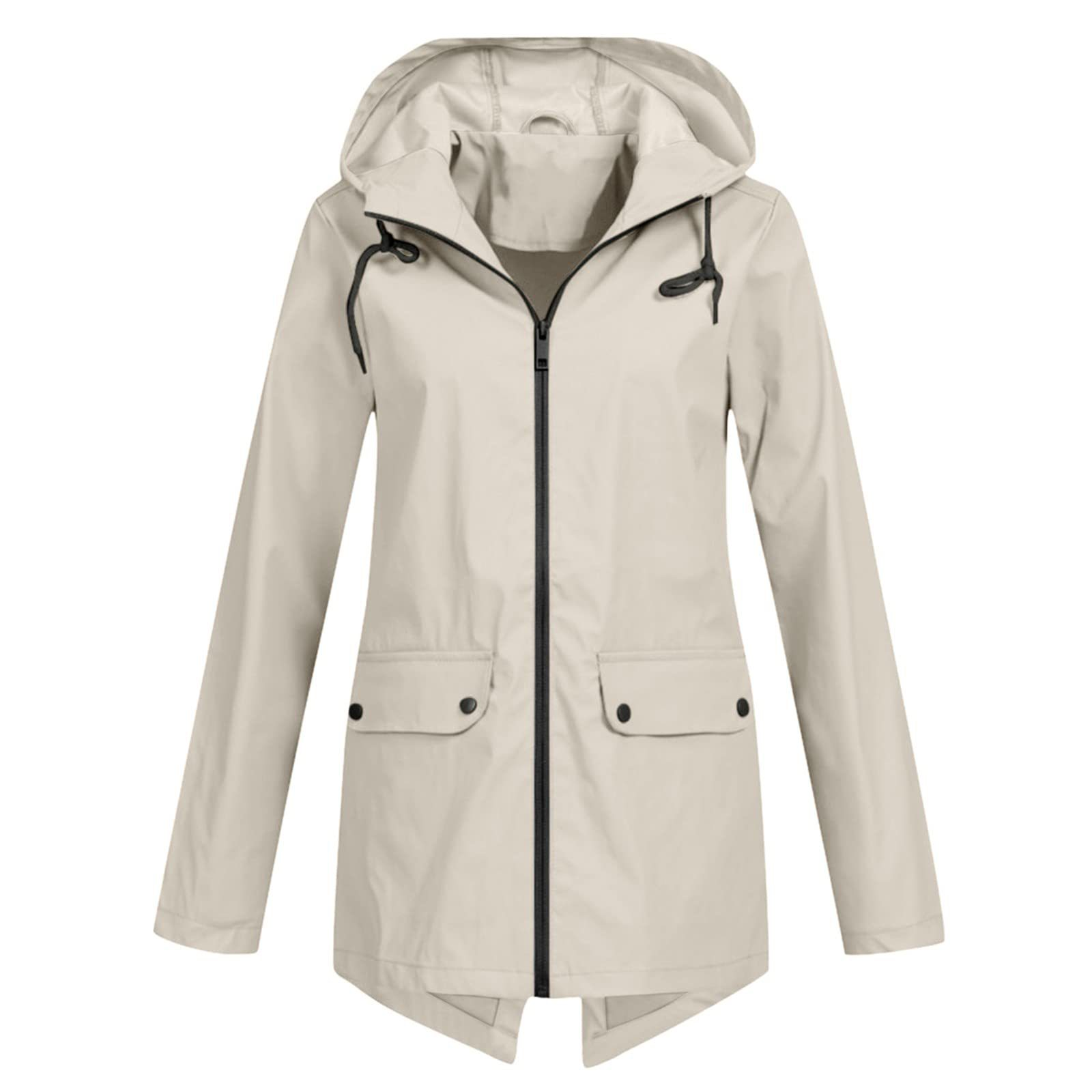 Women's Hooded Rain Jacket – Waterproof & Modern 0