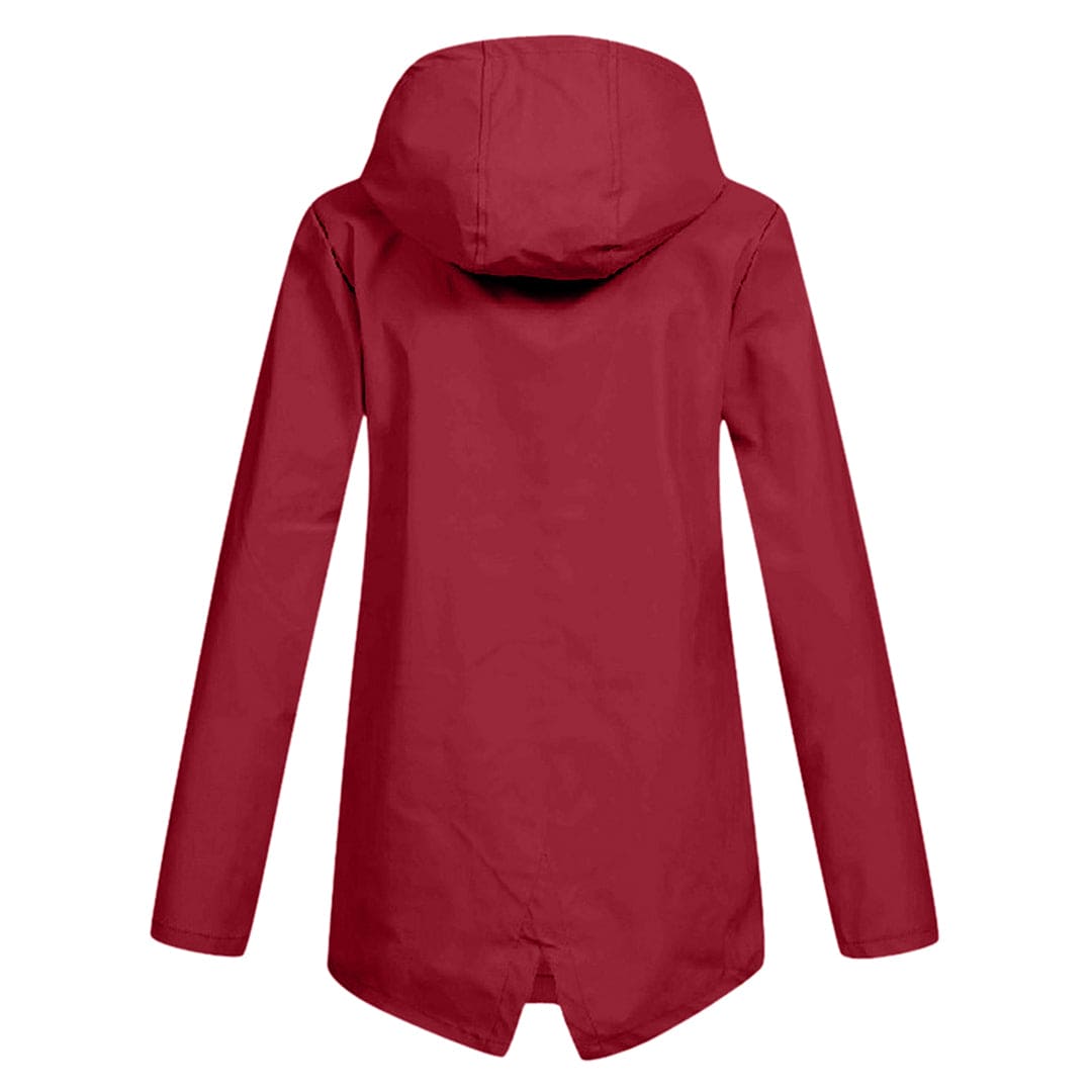 Women's Hooded Rain Jacket – Waterproof & Modern 2