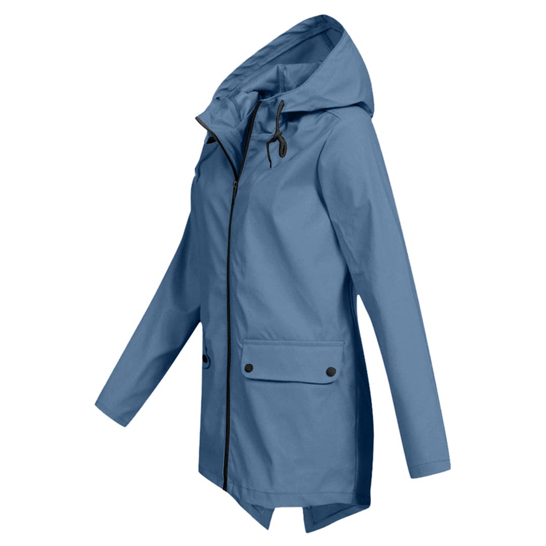 Women's Hooded Rain Jacket – Waterproof & Modern 7
