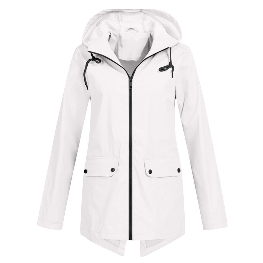 Women's Hooded Rain Jacket – Waterproof & Modern 9