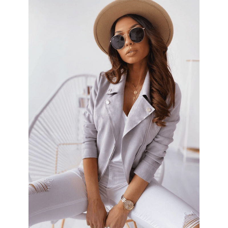 Women's Long-Sleeve Coat with Zipper – Chic & Versatile 6