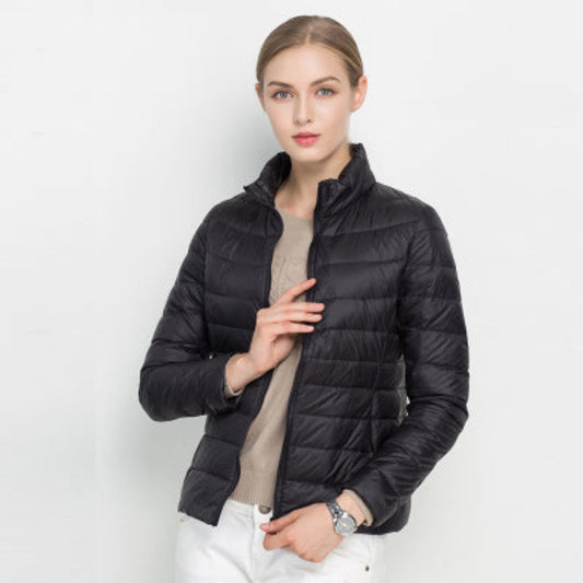 Women's Long-Sleeved Padded Jacket – Warm & Stylish 0