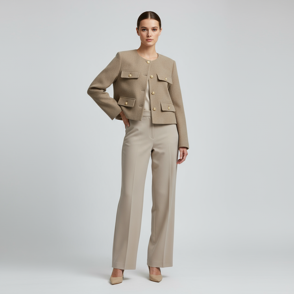 Women's Long Arm Jacket Vintage | Button Down 0