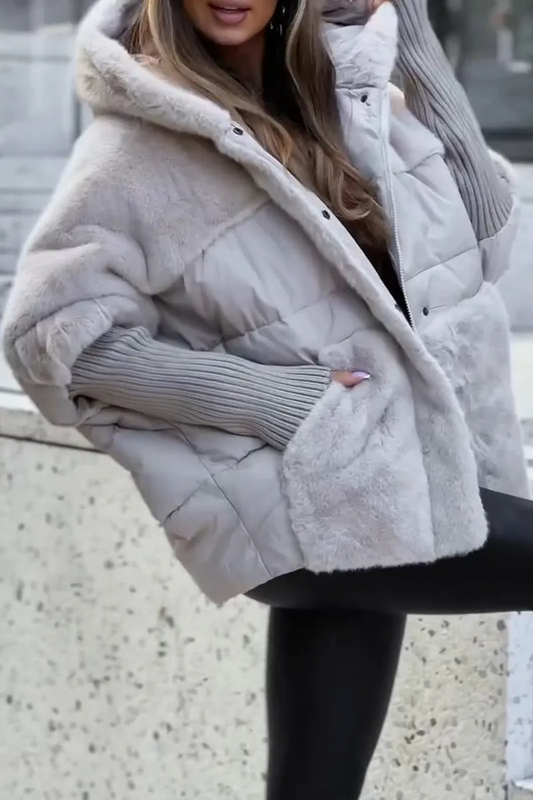 Women's Padded Long Winter Coat with Hood and Multicolor Design for Warmth and Comfort 0