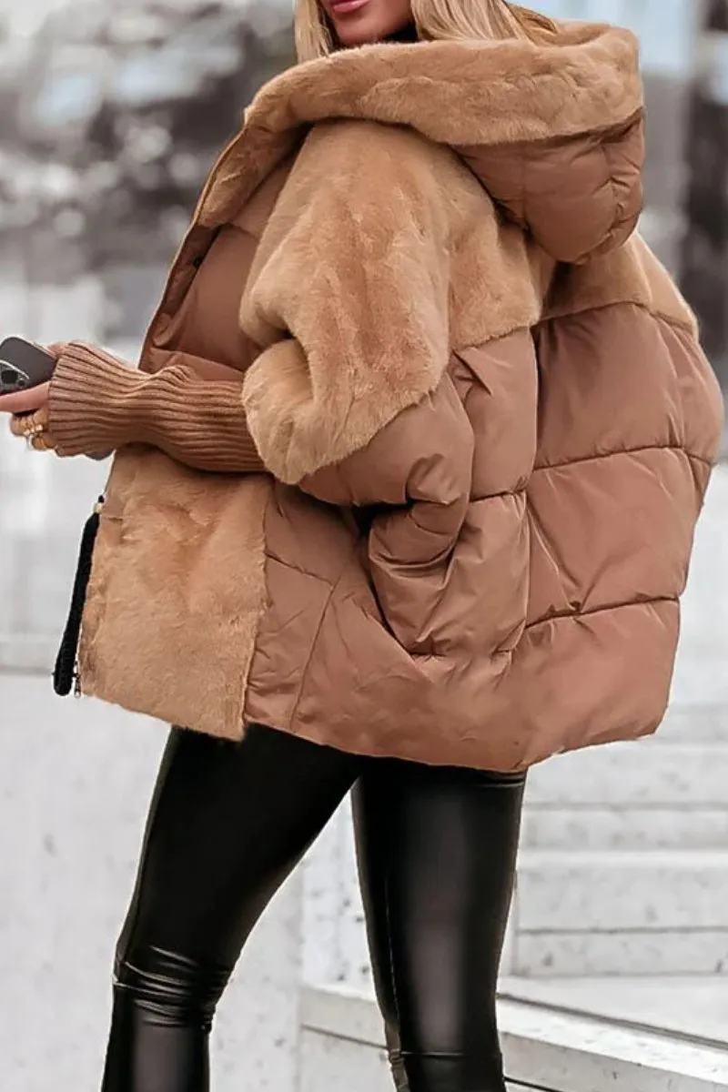 Women's Padded Long Winter Coat with Hood and Multicolor Design for Warmth and Comfort 2