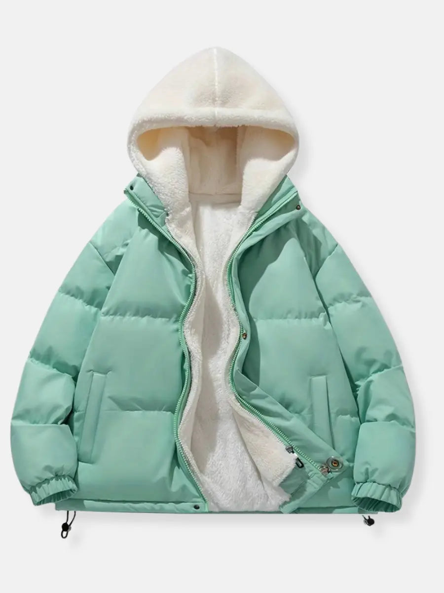 Women's Padded Winter Coat with High Collar for Optimal Warmth and Protection 10