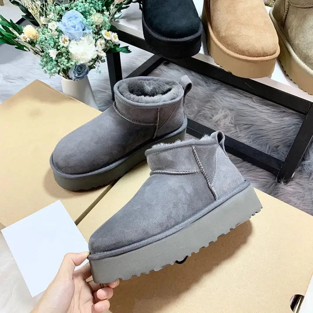 Women's Snow Snow Boots | Genuine Sheepskin, Comfortable and Trendy 0