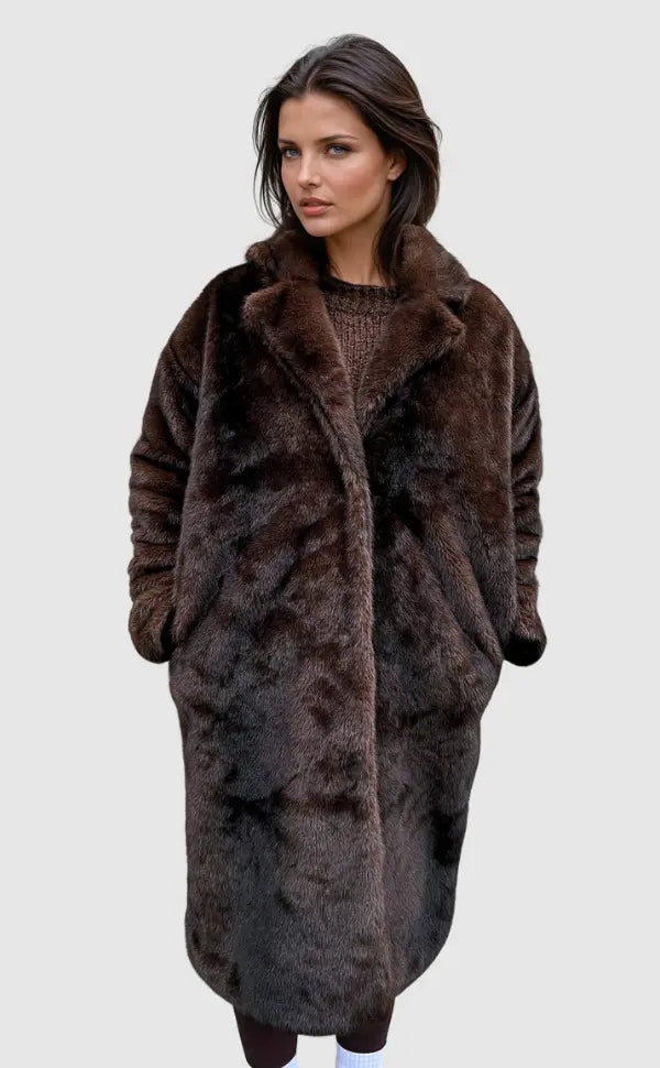 Women's Winter Coat with Faux Fur and Lined Interior – Stylish and Comfortable 0