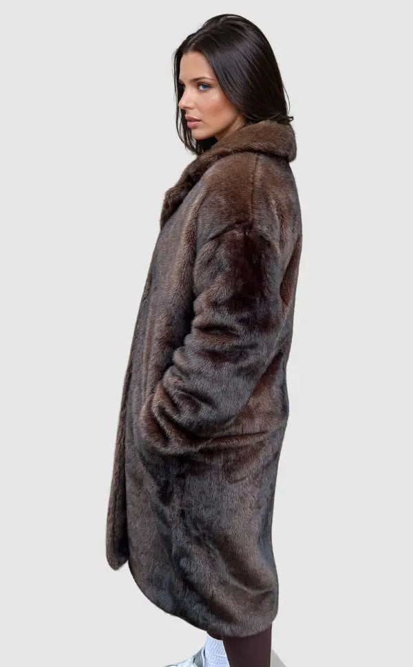 Women's Winter Coat with Faux Fur and Lined Interior – Stylish and Comfortable 1