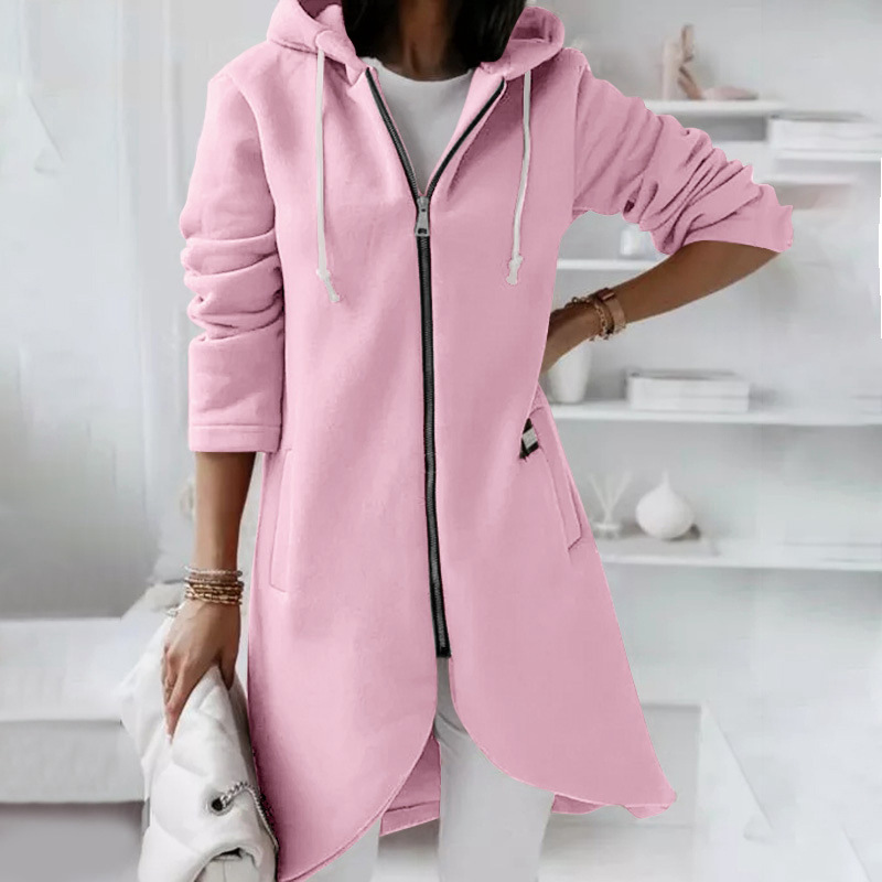 Women's hooded jacket & zip – Warm & Casual 1