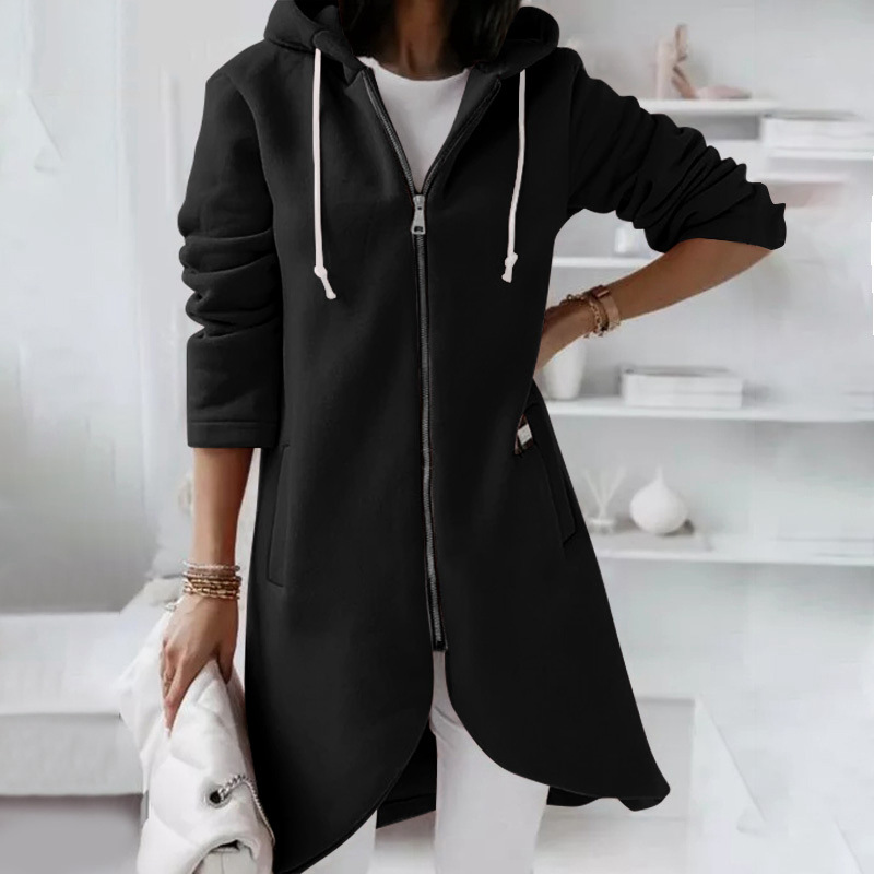 Women's hooded jacket & zip – Warm & Casual 4