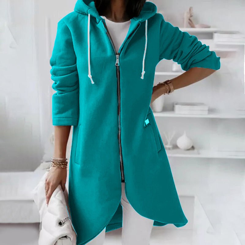 Women's hooded jacket & zip – Warm & Casual 7
