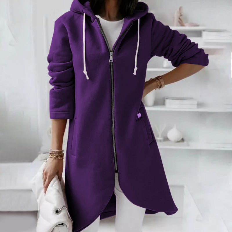 Women's hooded jacket & zip – Warm & Casual 8