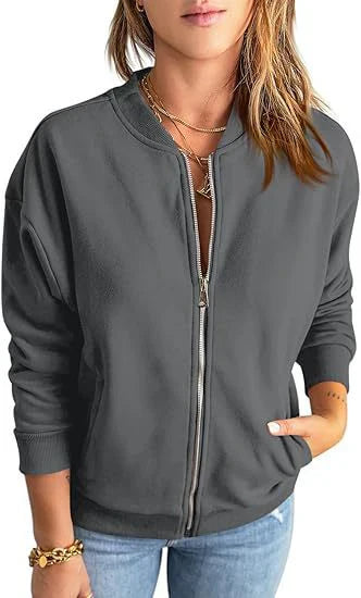 Women's transitional jacket with zip – Elegant & Modern 2