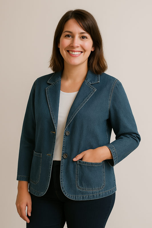 YUKA | Denim Blazer with Timeless Cut and Modern Twist 1