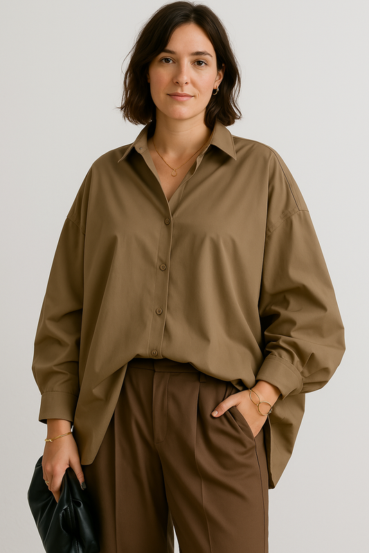 YUMIKO | Oversized Blouse in Minimalist Style 1