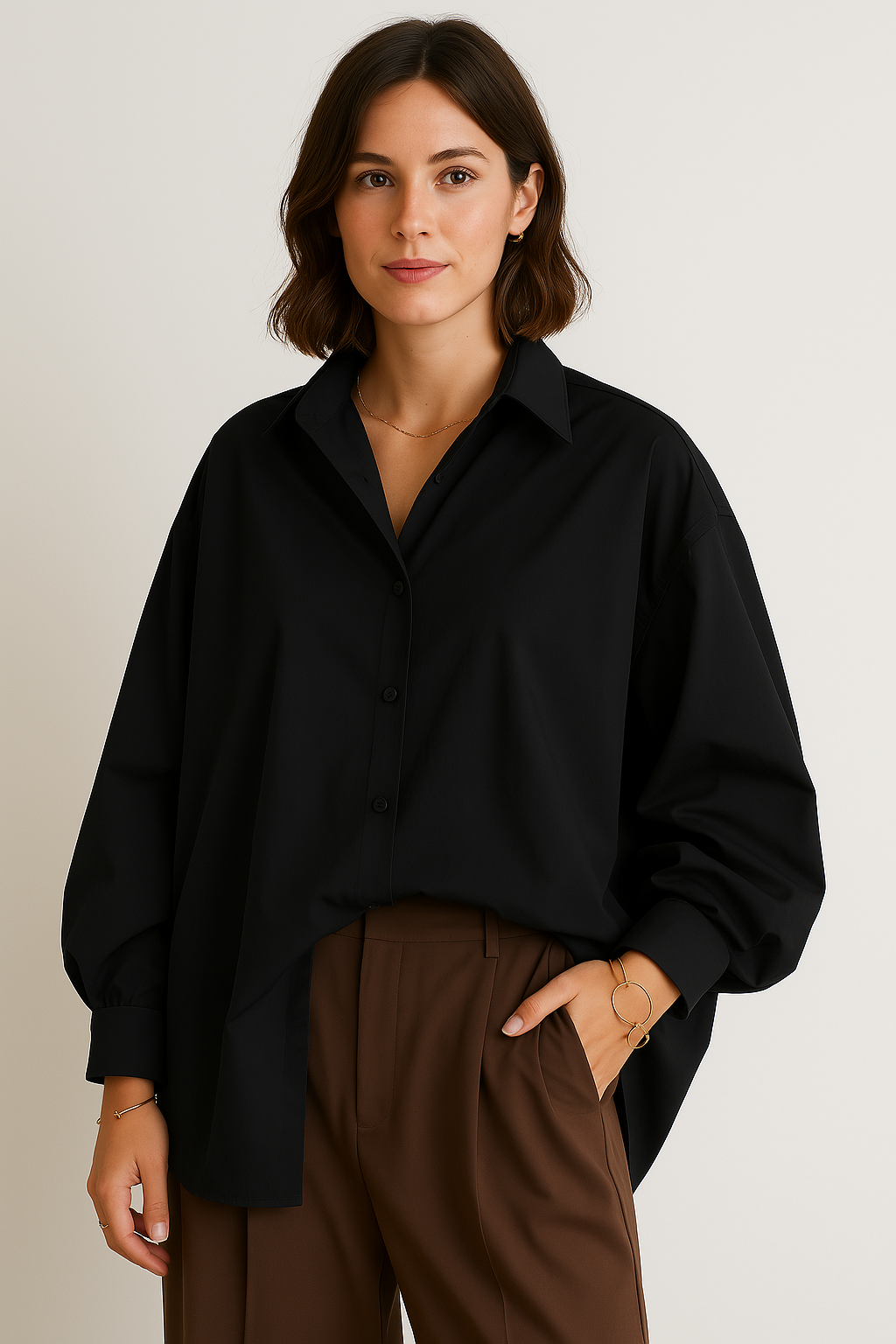 YUMIKO | Oversized Blouse in Minimalist Style 2