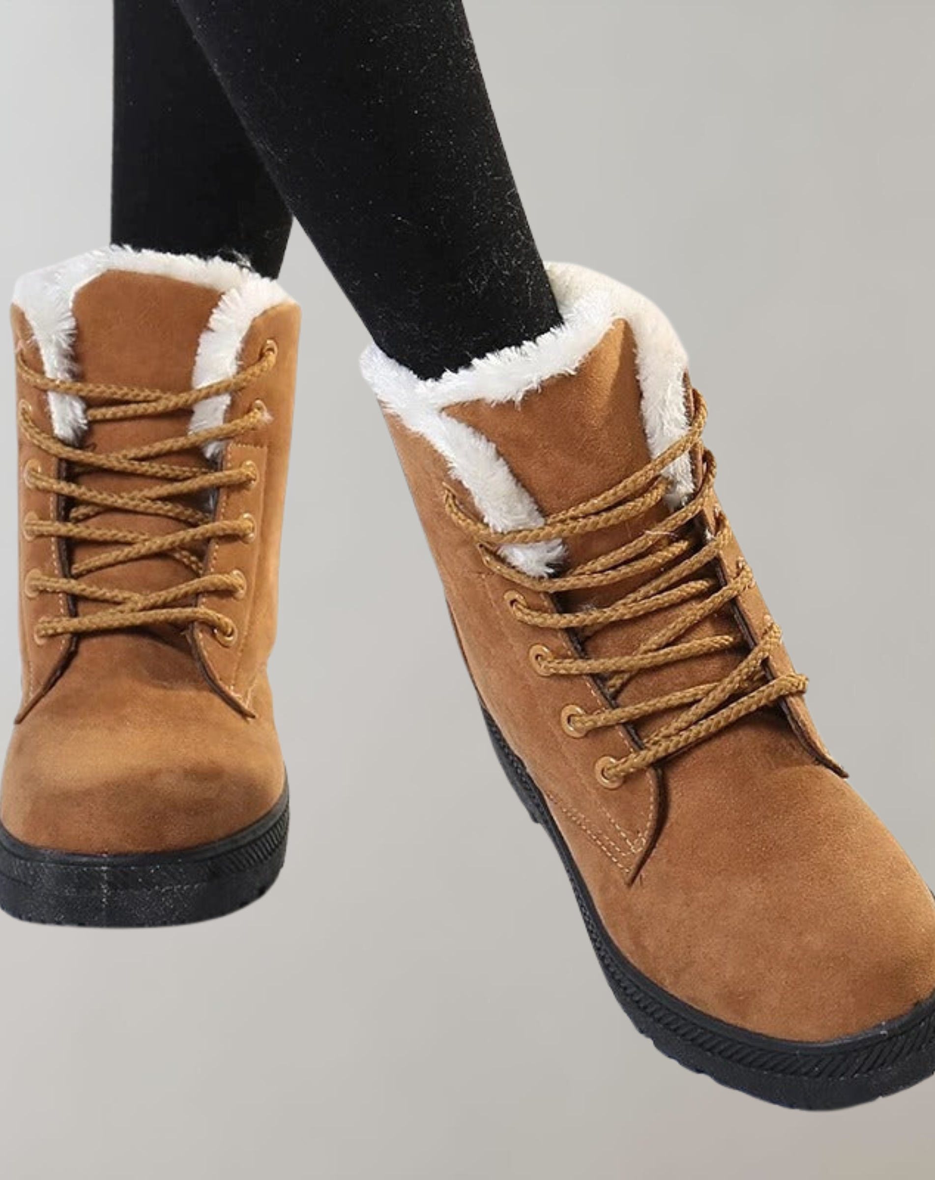 Yara Women's Ankle Boots | Black Synthetic Sheep Wool, With Heel 0