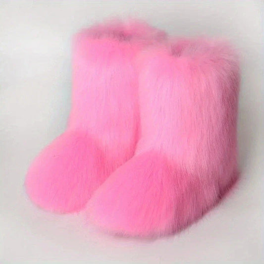 Yara Women's Snow Boots | Fluffy Design, Comfortable Fabric 0
