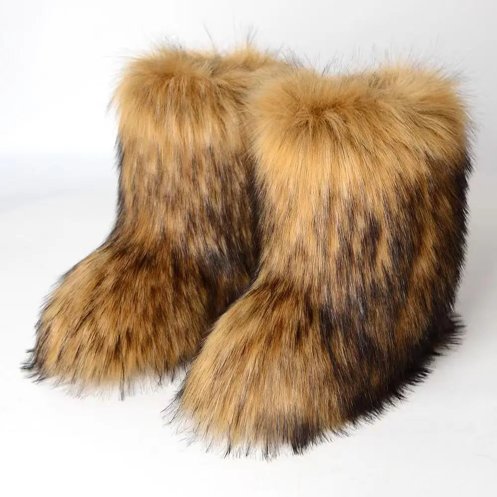 Yara Women's Snow Boots | Fluffy Design, Comfortable Fabric 12