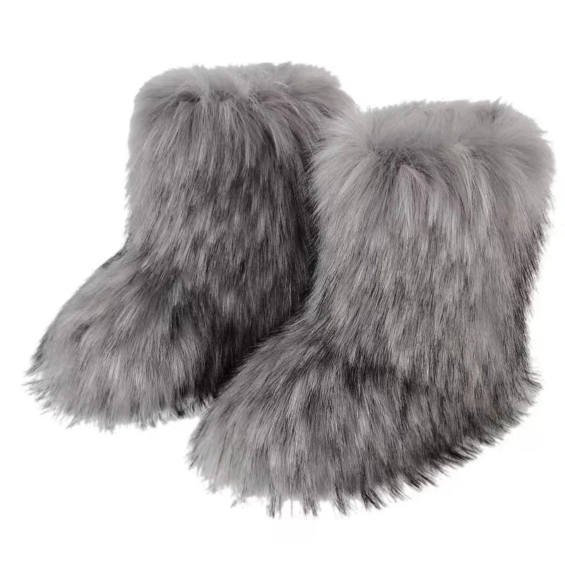 Yara Women's Snow Boots | Fluffy Design, Comfortable Fabric 6