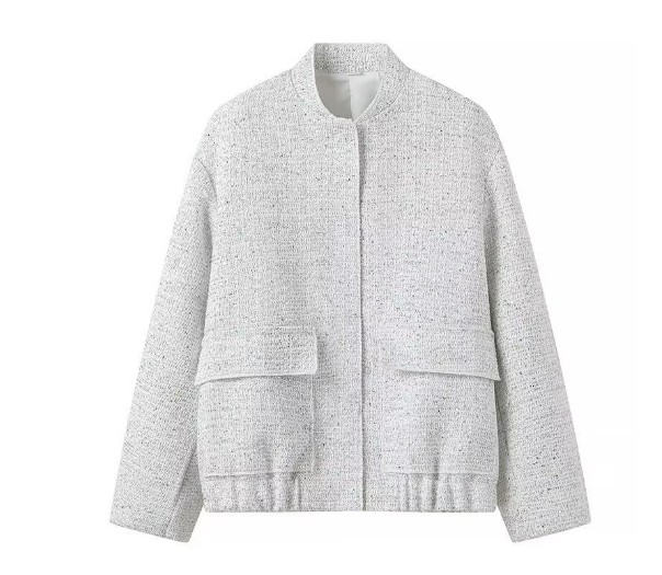 ZAFINA | Shiny Bomber Jacket with Sequins 3