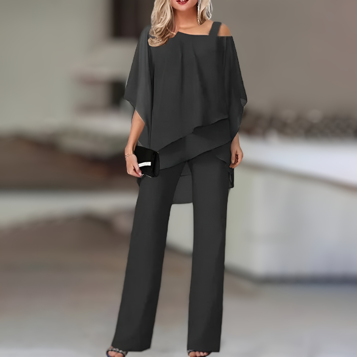 ZAÏRA | Elegant Off-Shoulder Co-ord Set for Women 0