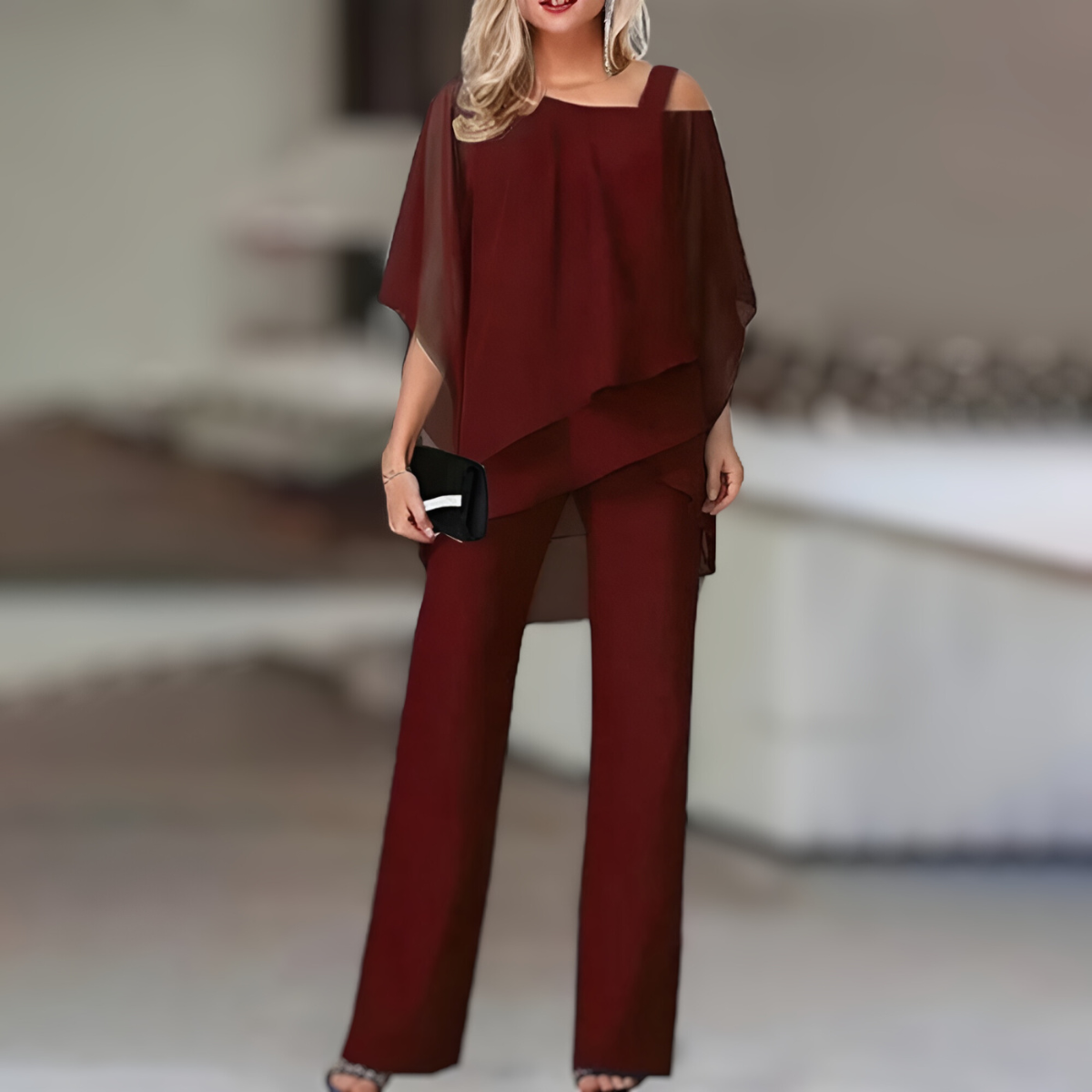 ZAÏRA | Elegant Off-Shoulder Co-ord Set for Women 2