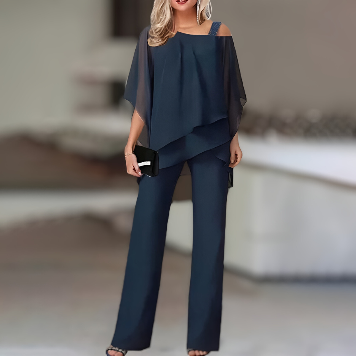 ZAÏRA | Elegant Off-Shoulder Co-ord Set for Women 3